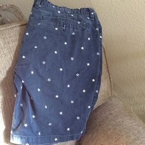 Men’s star denim shorts